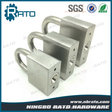 Heavy Duty Square Stainless Steel Padlock for Warehouse